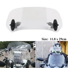 Motorcycle Adjustable Clip-on Windscreen Extender Windshield Extension Universal