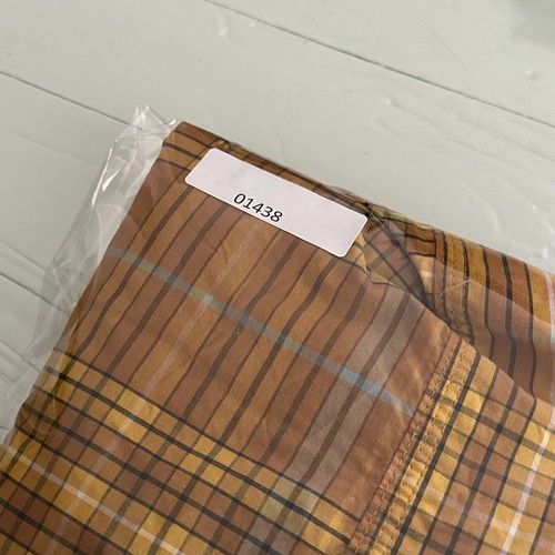 Tommy Hilfiger Denim Mens Long Sleeve Button Up Shirt - Plaid Orange - Size XL - Picture 12 of 12