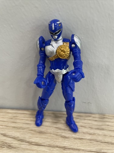 Bandai Power Rangers 2010 Legendary Dino Zords Blue Ranger 4" Figure Toy HTF - Picture 2 of 10