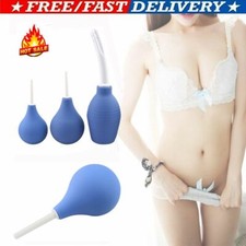 Blue Grade Anal / Vaginal Bulb Douche Enema Colonic Irrigation Home Cleaner Kit