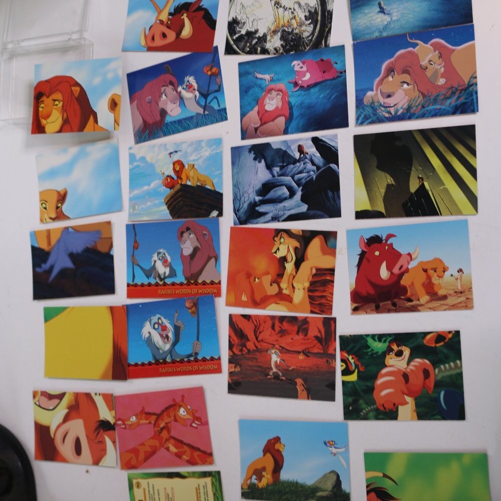 Walt disney Lion King Cards By Skybox. Vintage Lot 24 Of Cards