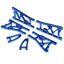 Set Braccio Sospensione Metallo CNC Blu Fit Kyosho MP7.5 Inferno GT2 VE Rc Ricambi Auto