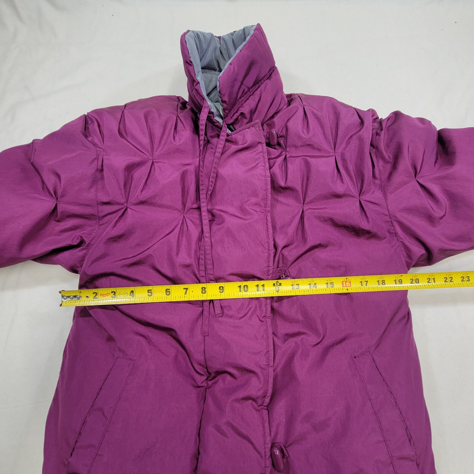 Down Jacket Womans Small Zip-Button Closure Nylon… - image 6