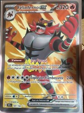 Carte Pokémon Félinferno EX Secrète 187/162 FA EV5 TEF Forces Temporelles FR