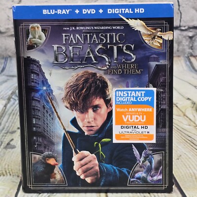 Fantastic Beasts and Where to Find Them (Blu-ray + DVD + Digital HD 2016) NEW
