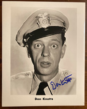 Don Knotts Signed Autograph Signature 8x10 B&W Vintage Photograph Andy Griffith