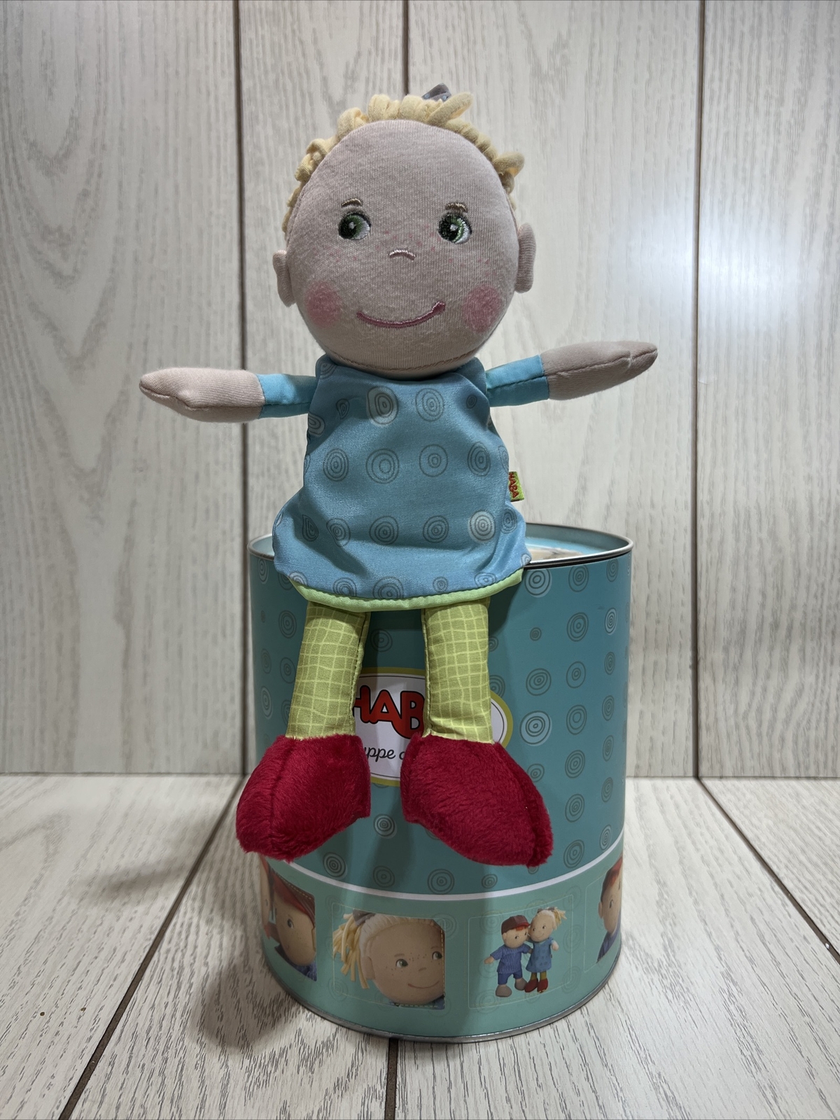 HABA Soft Doll Puppe Mirle 8" - First Baby Doll with Blonde 