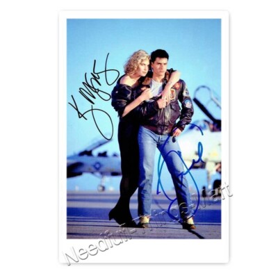 Tom Cruise & Kelly McGillis in Top Gun - Autogrammfotokarte 