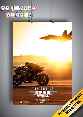 TOP GUN 2 Maverick Poster Kino Film Tom Cruise A3/A4
