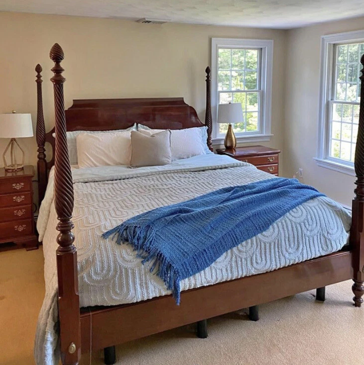 Ethan Allen Georgian Court CAL KING Swirl Poster Bed 11 5680 7 205