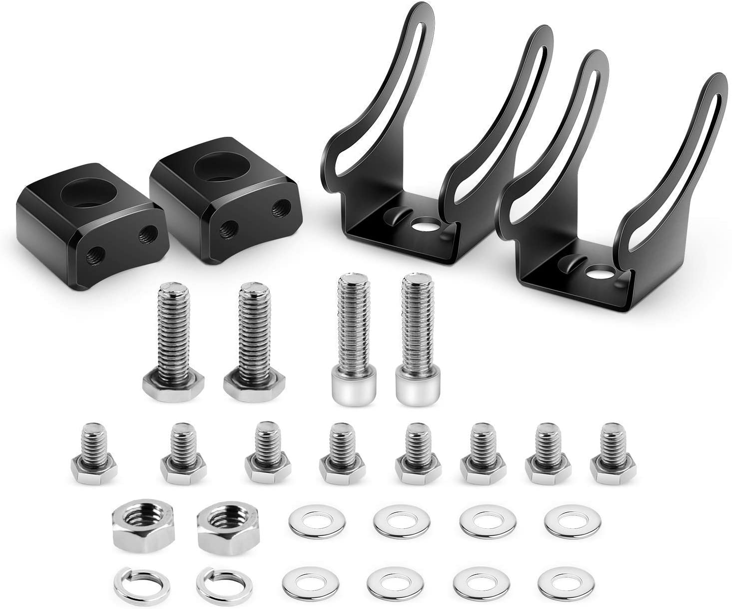 Nilight 2PCS Mounting Base Bracket for OffRoad LED Light Bar Slide Mount Bracket