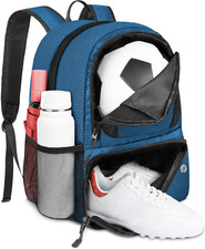 Soccer Backpack,Soccer Bag with Ball Holder, Water Resistant Sport Equipment Bag