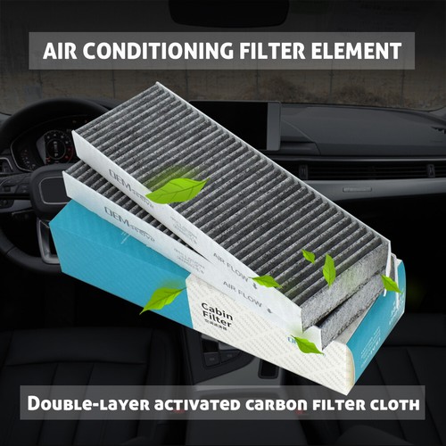 2PCS Car Pollen Cabin Air Filter For Citroen C4 Picasso Berlingo DS5