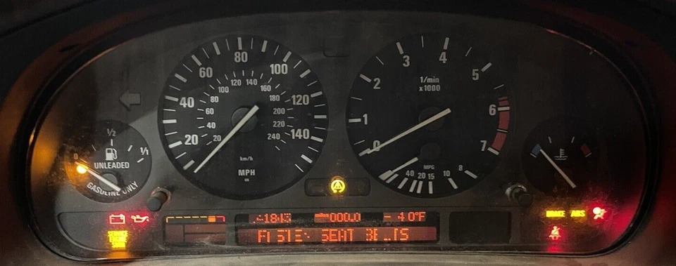 Conjunto de cuadro de instrumentos velocímetro BMW E39 540 2001-2003 FABRICANTE DE EQUIPOS ORIGINALES Foto 2 de 4