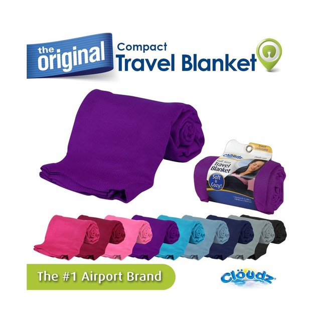 Compact Blanket Set - Cloudz Microbead Travel Pillow ...