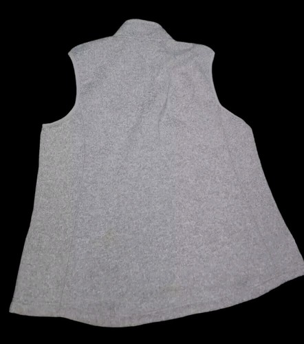 Orvis Sweater Vest Mens XL Gray Sleeveless Heather Gray Full Zip Pockets - Picture 5 of 10