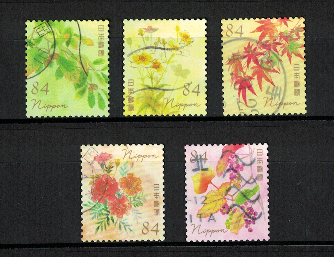 【未開封】【C105】ESSENTIA / Yan-Yam カードスリーブ 5個 JAPAN 2022 AUTUMN GREETINGS FLOWERS 84 YEN COMP. SET OF 5