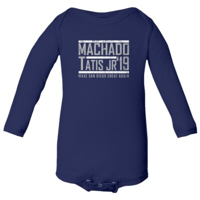 Fernando Tatis Jr Manny Machado San Diego Padres 2019 Baby Long Sleeve Bodysuit