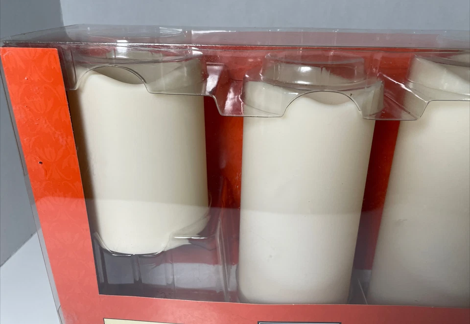 ASHLAND NUEVO Juego de 3 Pilares LED de Verano Puesta de Sol Exterior Alturas en Niveles Blanco Foto 2 de 4