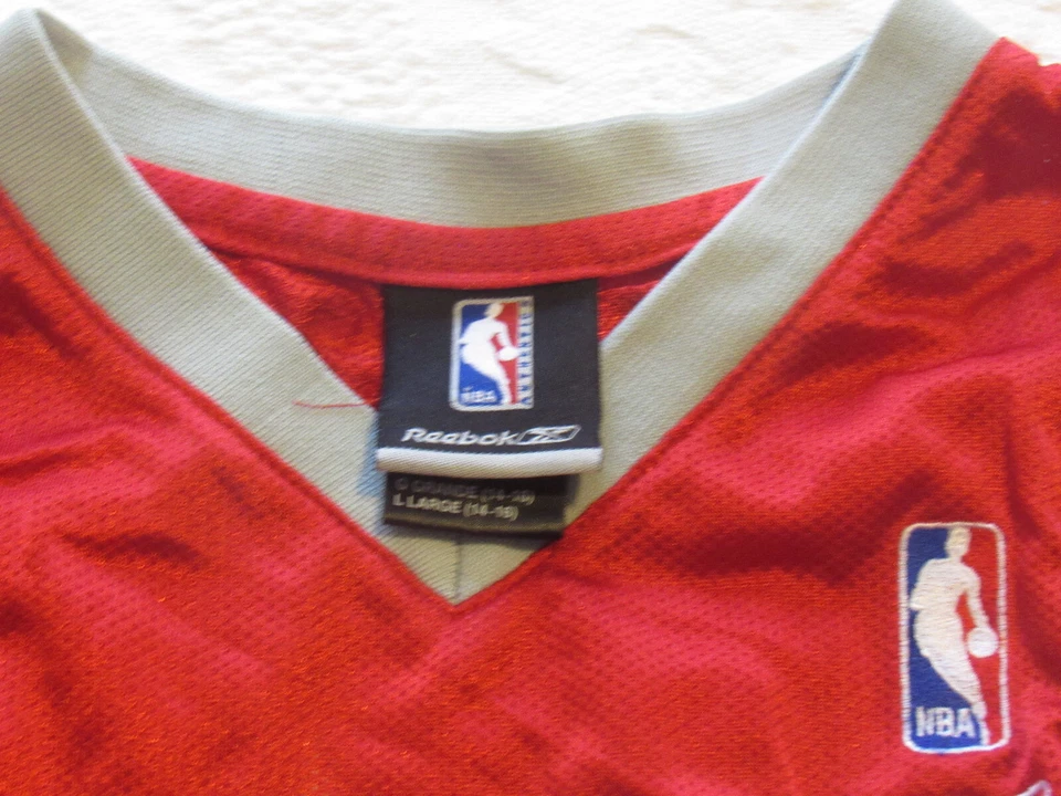 Camiseta deportiva de baloncesto Tracy McGrady, Houston Rockets #1 (Reebok) juvenil grande Foto 3 de 4