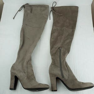 UNISA Talla 7.5M unsaromi Marrón Topo Sobre la Rodilla Botas Altas Del  Muslo Cremallera Lateral Imitación Gamuza | eBay