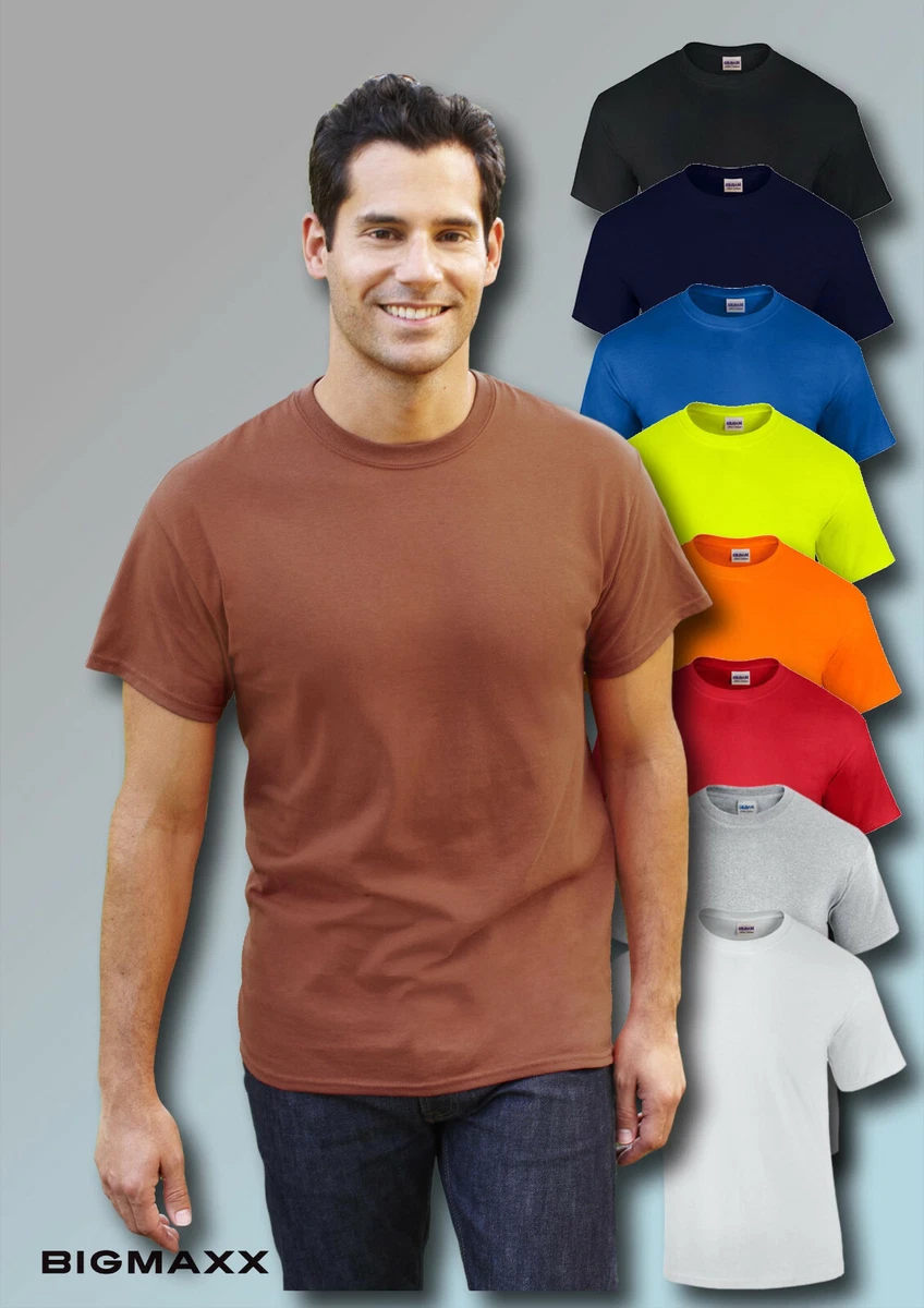 Gildan Felpa Con Cappuccio Uomo Classica, Cotone, Colore Arancio Sicurezza, Taglie S-XXXL