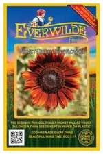 1 Oz Velvet Queen Sunflower Wildflower Seeds - Everwilde Farms Mylar Seed Packet