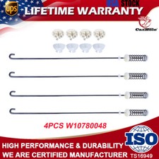 4PCS W10780048 Washer Suspension Rod Kit For Whirlpool Kenmore Washing Machine
