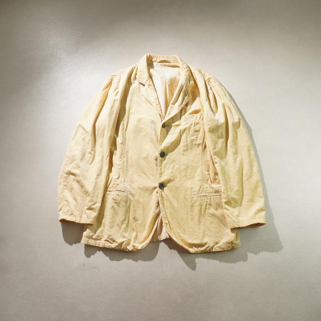 GIORGIO ARMANI Corduroy Color Jacket Yellow Men's Size L