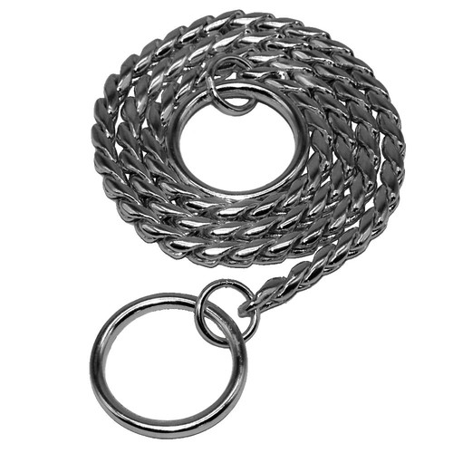 Gold Snake Chain Dog Collar PChoke/Check Slip Show Necklace Training