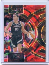 2024 Panini Select WNBA KELSEY PLUM #105 RED ICE PRIZM PREMIER LEVEL ACES