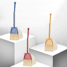 Playhouse Cleaning Toy Mini Broom with Dustpan for Kids Birthday Gift