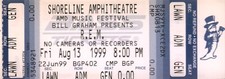 R.E.M. 1999 UP TOUR UNUSED SHORELINE AMPHITHEATRE CONCERT TICKET / NMT 2 MINT