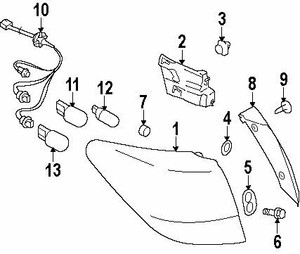 Subaru 909150032 Lamp Clip Subaru 909150032 Lamp Clip