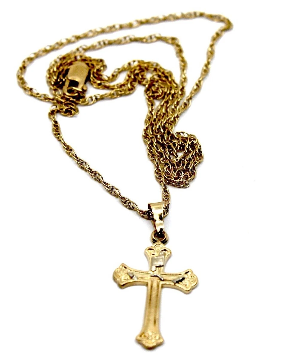 Small dainty cross clearance necklace