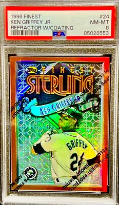 ✨1996 FINEST STERLING ⚾️ KEN GRIFFEY JR. REFRACTOR W/ COATING 