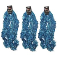 Weihnachten Lametta Baum Zimmer Dekoration 6 Meter (3X 2M) Blau