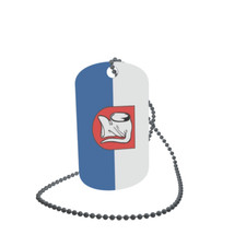 Dog Tag Flag Bunting G glingen Dog Tag Aluminium 30 x 50 mm