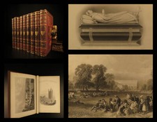 1875 LONDON Illustrated History Castles Landscape Scenery 9v SET Charles Knight