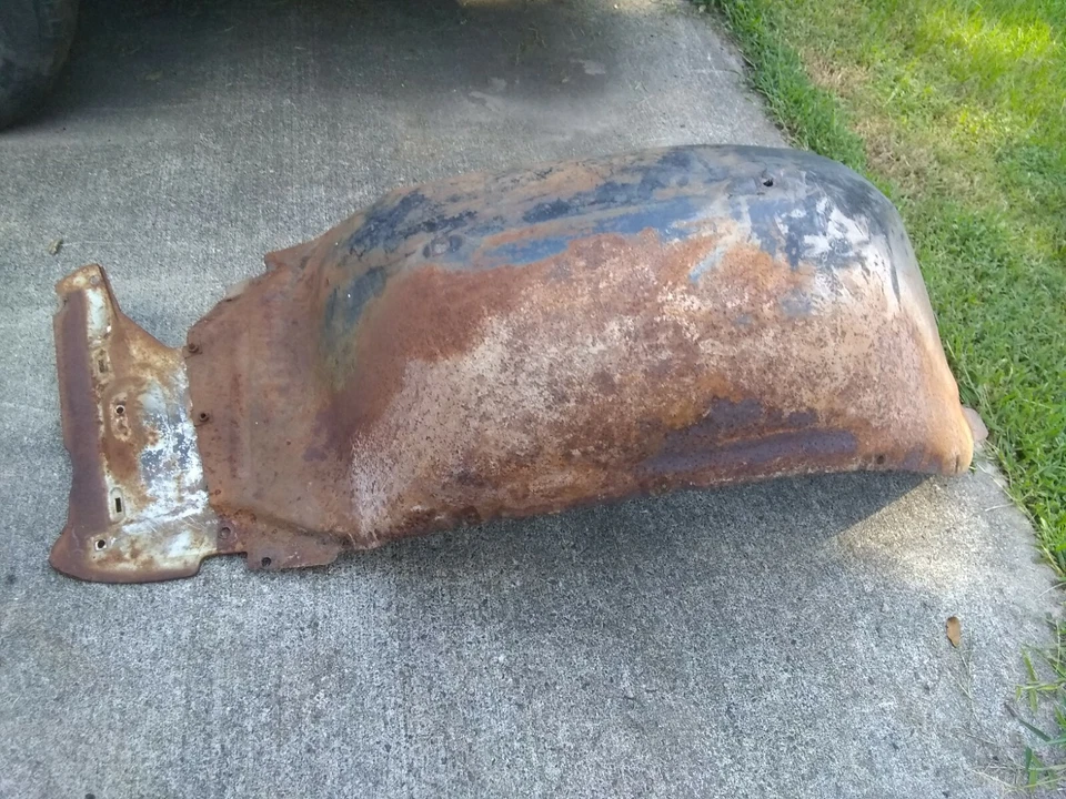 Impala Bel Air Biscayne 1966 fabricante de equipos originales LH lado del conductor guardabarros interior con extensión  Foto 4 de 4