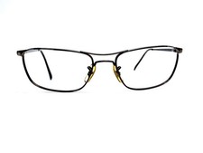 RayBan Brown Metal Rectangular Wrap Glasses Italy RB 3132 012/47 56 18 135