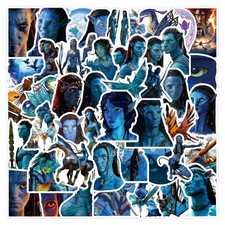 55PCS Movie Avatar Stickers,Water Bottle Stickers Waterproof Vinyl Gray