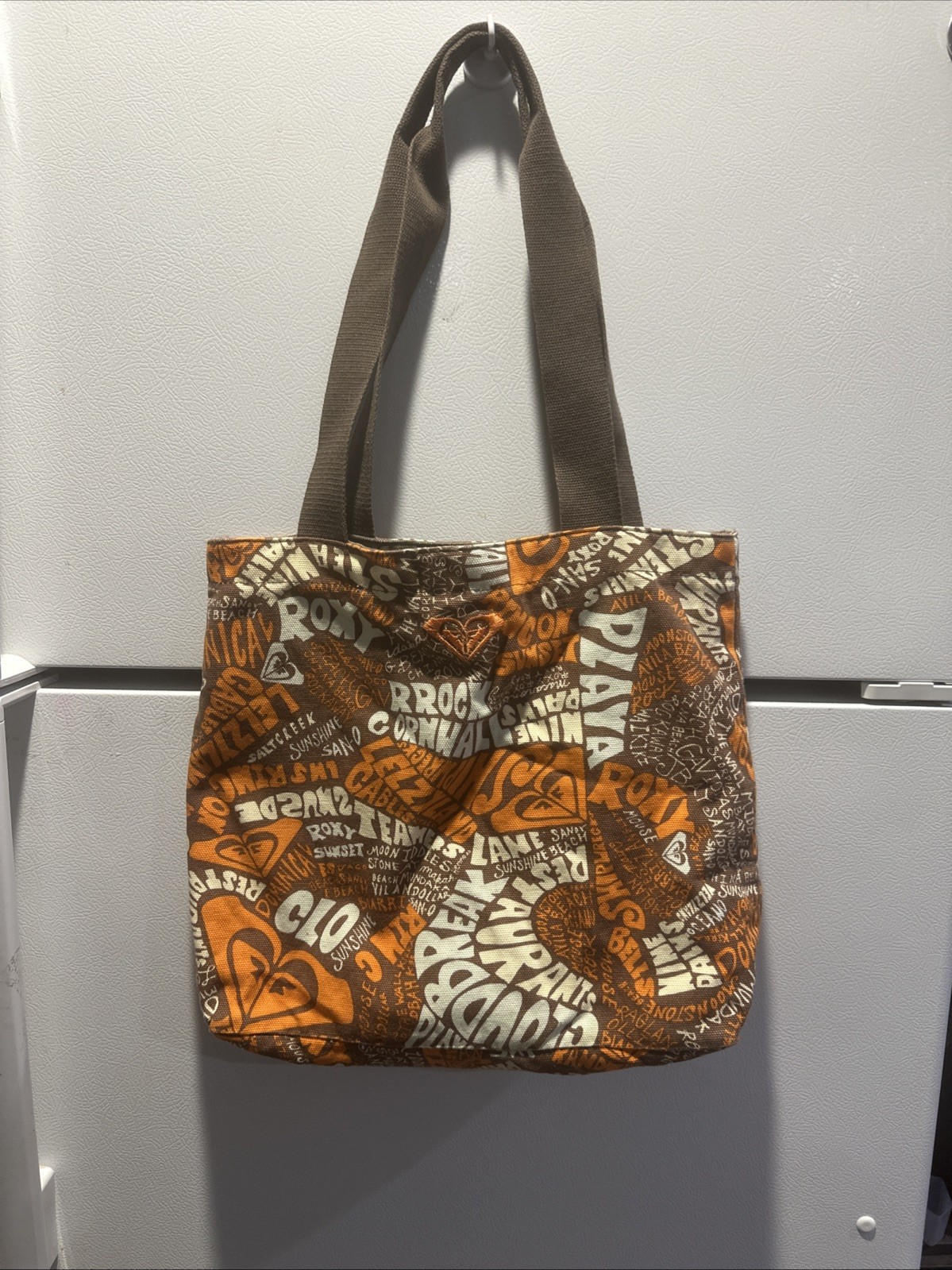 Vintage Y2K Style Roxy Canvas Tote Bag