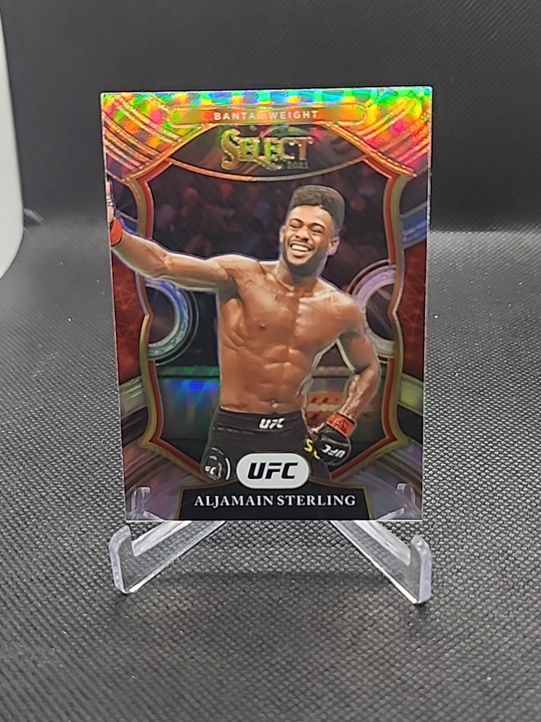 2021 Panini Select UFC - Concourse Aljamain Sterling #46 Silver Prizm
