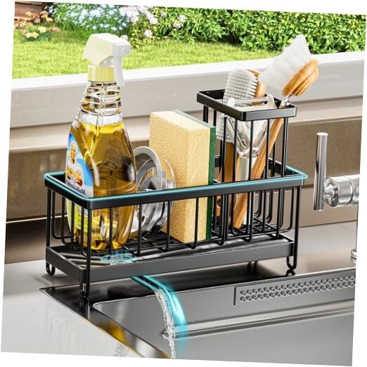 Sponge Holder for Kitchen Sink - Sink Organizer and Caddy for Home and Kitchen 