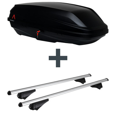 Dachbox G3 BiCube 300+ + Dachträger Menabo Tiger für Renault Kadjar Typ HA/HL NP