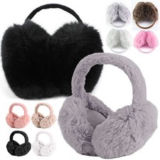 Men Women Thick Fluffy Earflaps Warm Cozy Plush Ear Warmer Winter Ear Muffs US
