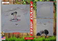 Vintage 90s Minnie Mouse Sleep Shirt Nightie Oversized Coffee Funny