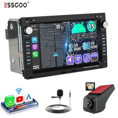 Für VW Golf 4 Passat B5 Polo 9N T4 7'' Autoradio Android 15 Carplay GPS NAVI RDS