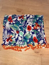 Tommy Bahama Tropical Floral Tassel Sarong Swim Cover Up Pareo